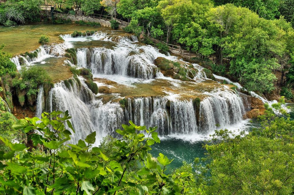 Krka river waterfalls in the Krka National Park, Roski Slap, Croatia © Alena Brozova/Shutterstock