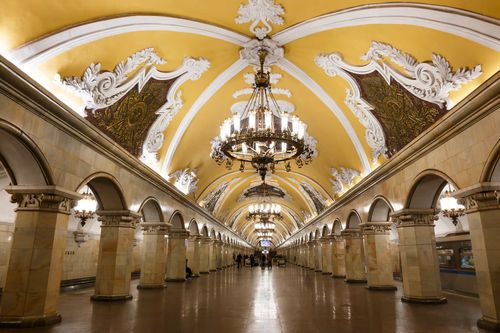 Komsomolskaya subway metro station, Moscow @ Gubin Yury/Shutterstock