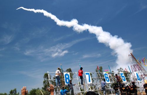The Rocket Festival in Yasothon, Thailand