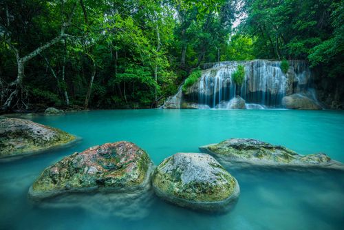waterfall-forest-erawan-kanchanaburi-thailand-shutterstock_500518219