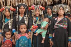 Hill Tribes in Laos, family photo