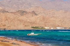 Dahab, Sinai Peninsula, Egypt, Mountains and Coast of red sea