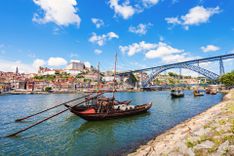 Traditional boats on the Douro River