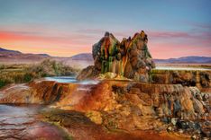 The accidental but incredible Fly Geyser in Nevada