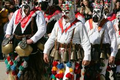 Kukeri early spring festival Bulgaria dance horo folklore music rhythm bells