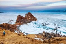 Sacred rocks Shamanka on the Olkhon island. Baikal, Russia © Marina Khlybova/Shutterstock